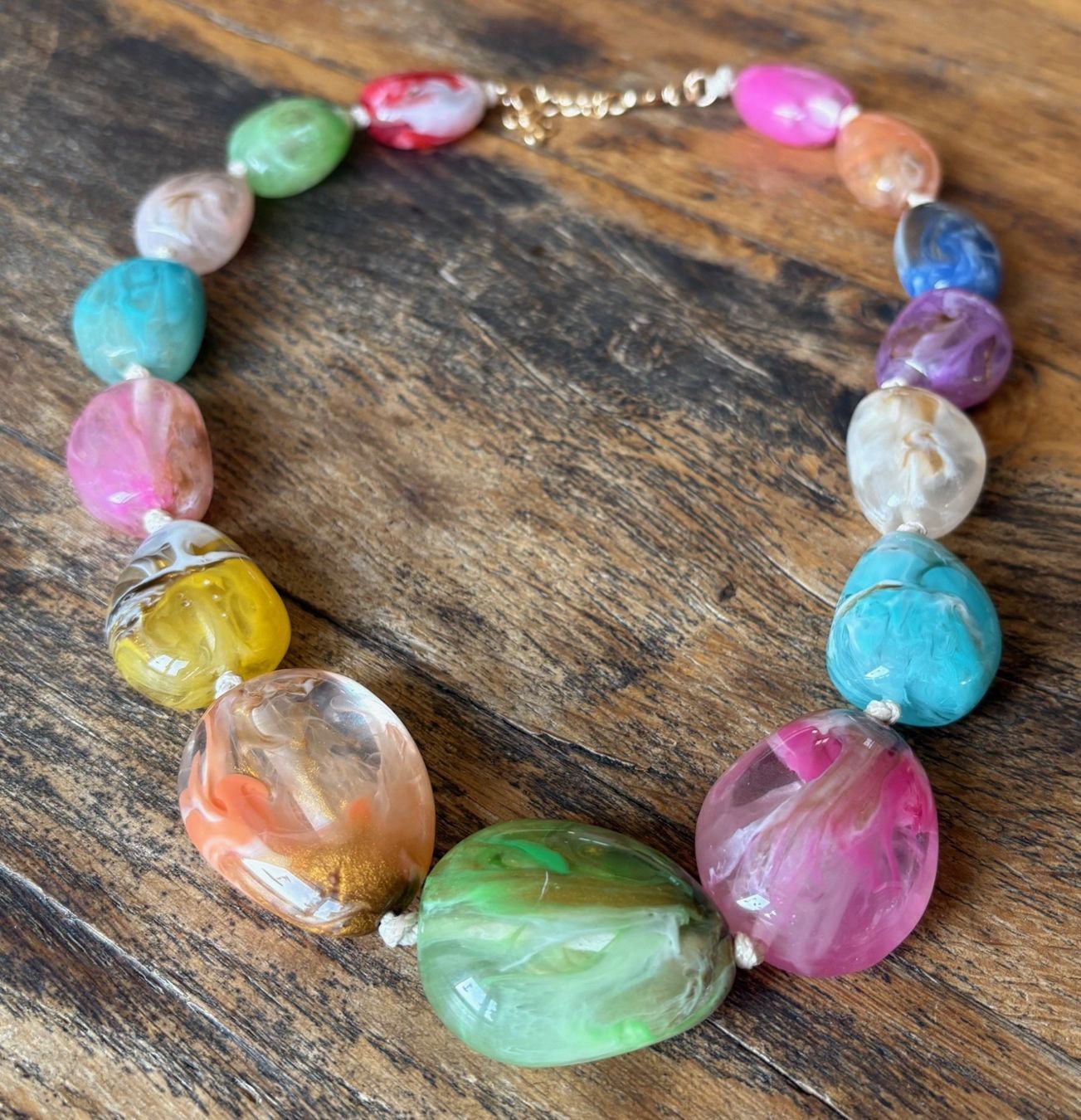 Ketten: Collier avec perles en verre – Neu und originalverpackt aus Locarno von DBSiesta