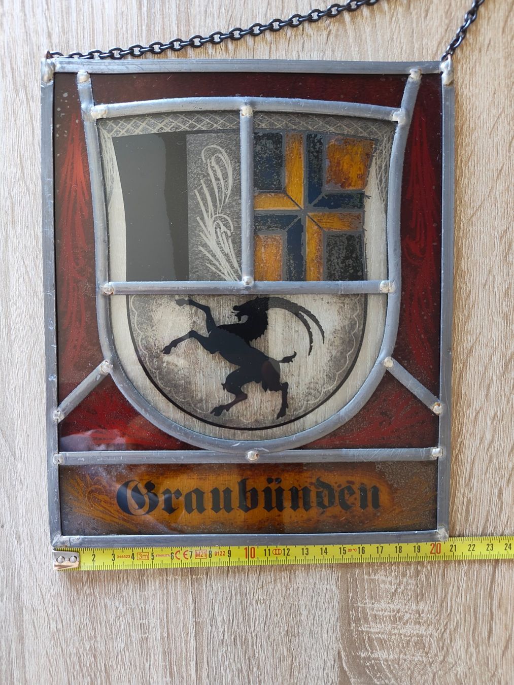 Sonstige Antiquitäten & Kunst: Wappenscheibe Darstellung von Graubünden – Gebraucht aus St. Gallen von Ricardo_Deals 4