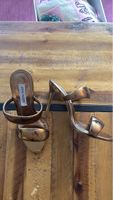 Steve Madden High Heel Mules Metallic Bronze