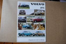 VOLVO   Originalprospekt, Lacke und Bezüge 1971