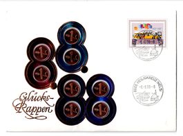 8.8.88_Glücksrappen_Münzbrief ohne Beschreibung