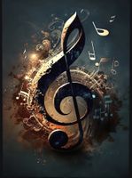 Displate, Musik - Notenschlüssel