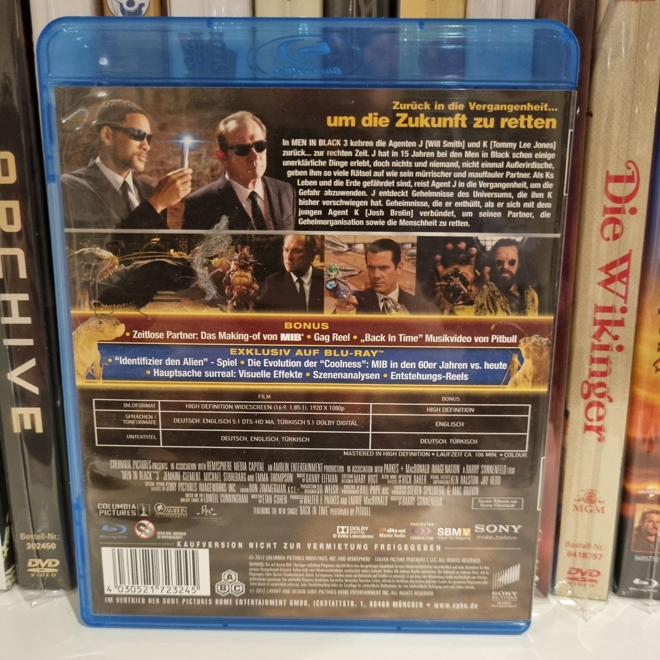 Tutti i DVDs: Men in Black 3 Blu-ray – Usato da Bremgarten AG venduto da Mediensammler24 1
