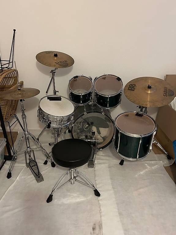 Strumenti musicali: Wunderschönes komplettes PEARL Export Schlagzeug – Usato da Strengelbach venduto da killifish