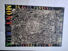 BERNHARD LUGINBÜHL ORIGINAL PLAKAT JAZZVESTIVAL MONTREUX
