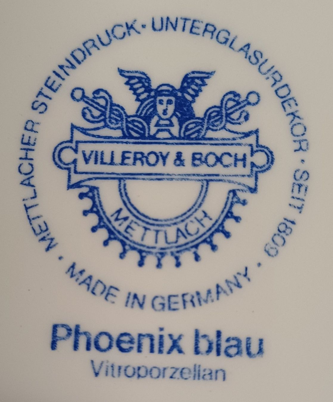 Villeroy & Boch Piatti: Villeroy Boch Phönix blau Servierteller Teller Servierplatte – Usato da Ebikon venduto da Melbarb 4
