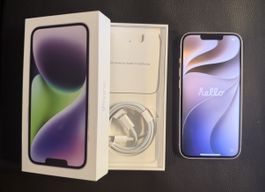 Apple iPhone 14 128 GB Violett – Originalverpackung