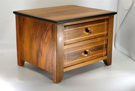 B0310 Modellkommode Schatulle mit Fadenintarsien  ~1940