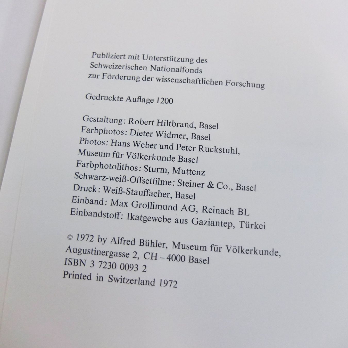 Libri: Itak Batik Plangi von Alfred Bühler, 1972 – Usato da Basel venduto da Brocki-auf-dem-Wolf 2