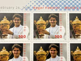 Roger Federer 1 Kleinbogen mit 10 Briefmarken zu Fr. 1.-