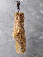 SALE Echter Bernstein Anhänger Kette massiv Naturbernstein