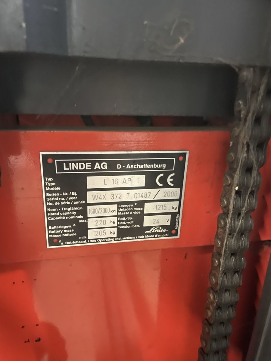 Linde Carrelli elevatori e a forche: Linde L16AP hubwagen – Difettoso da Neuendorf venduto da molletdean 2