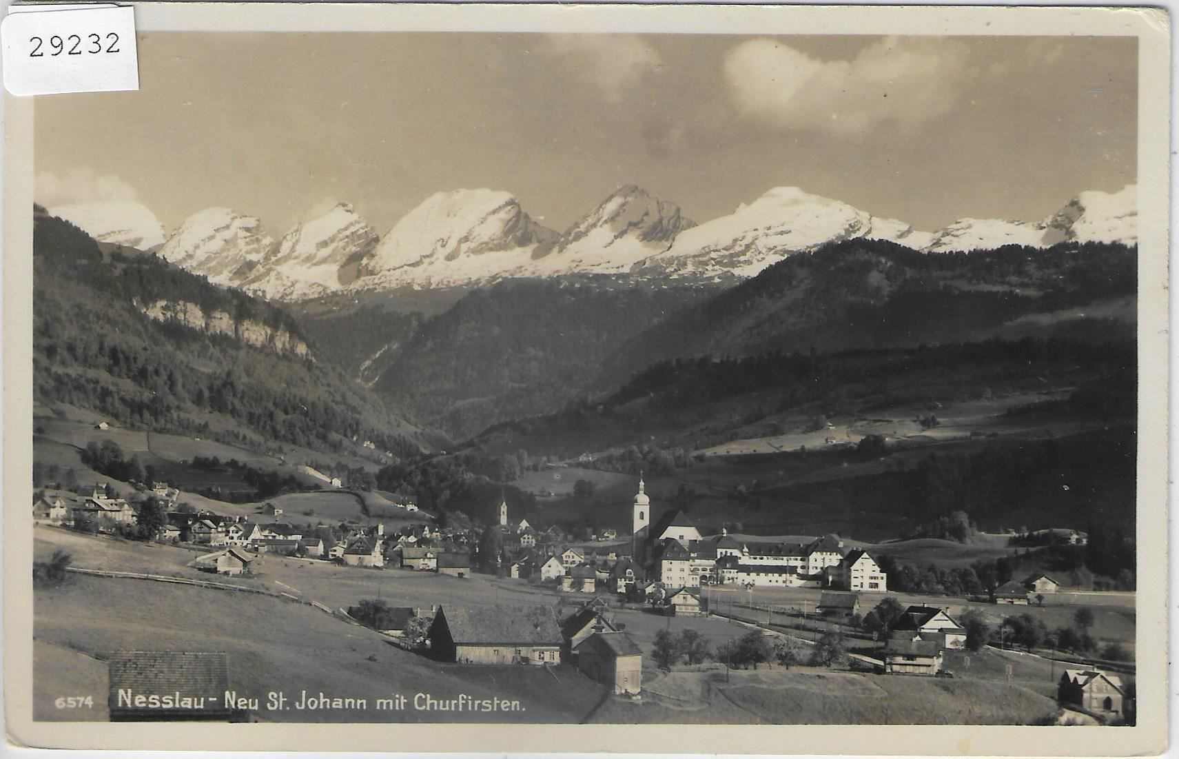 Cartoline postali: Nesslau-Neu St. Johann mit Churfirsten – Usato da Ettingen venduto da Kartenplanet