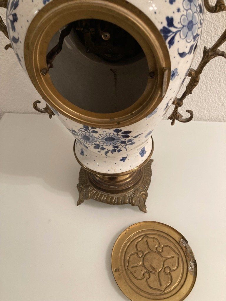 Orologi da terra & Orologi da parete: Antike Kaminuhr Delft/Holland – Usato da Wohlen b. Bern venduto da Titus55 5