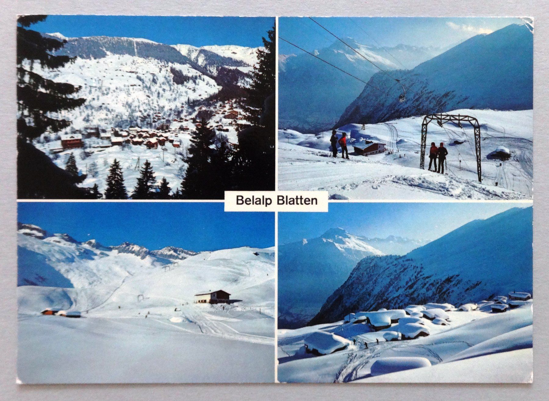 Cartoline postali: Skigebiet Belalp ob Blatten/Naters – Usato da Fétigny venduto da Billy2miny