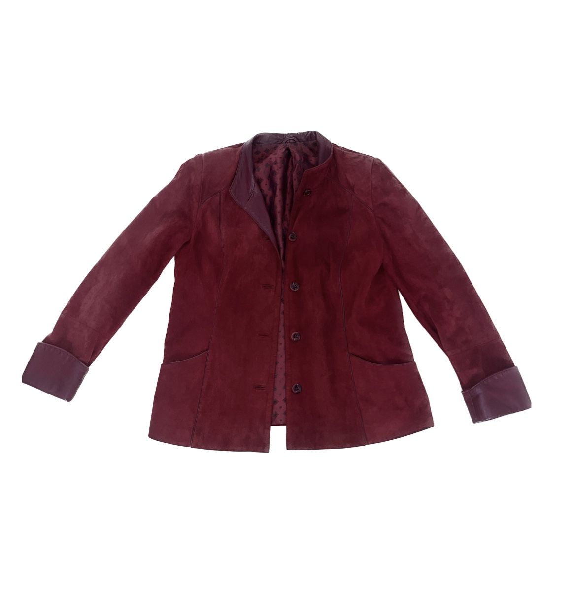 Vestes: rote Lederjacke (Grösse M) – Neuf (Voir description) à Kriens par leoniemejann