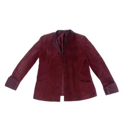 rote Lederjacke (Grösse M)