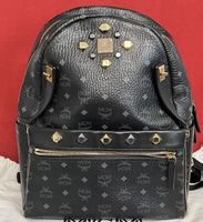 MCM Rucksack in Schwarz mit Nieten - Top Zustand!