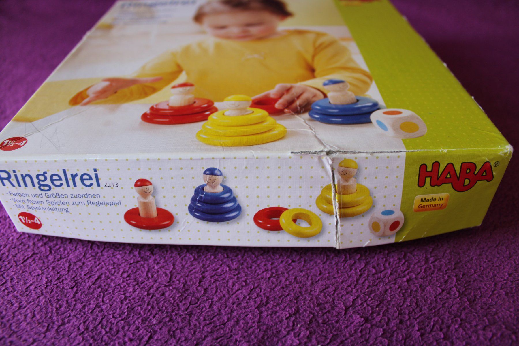 Haba Giochi: Haba Stapelspiel - Ringelrei – Usato da Müllheim Dorf venduto da Seeeule01 4