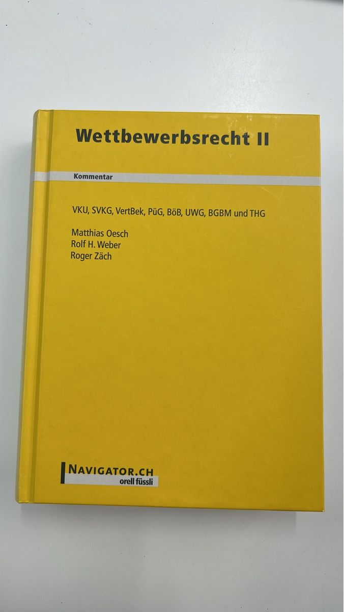 Bücher: Wettbewerbsrecht II – Neu (gemäss Beschreibung) aus Zürich von niklassg