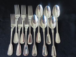 * 12 X COUVERTS A DESSERTS JEZLER FILET ARG. 800 COMME NEUF