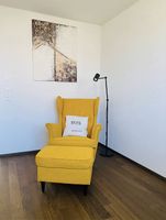 STRANDMON Ohrensessel mit Hocker zu verkaufen