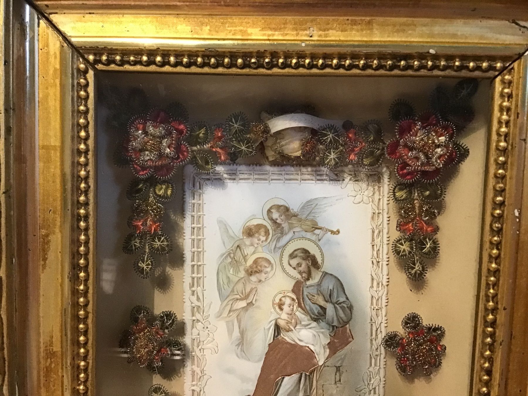 Foto & Immagini: Klosterarbeit Antikes Reliquien Bild – Usato da St. Gallen venduto da Goldlilly 1