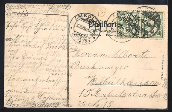 Cartoline postali: AK Rheinfelden, Sanatorium, 1906 – Usato da Berlin venduto da bartko-reher 1