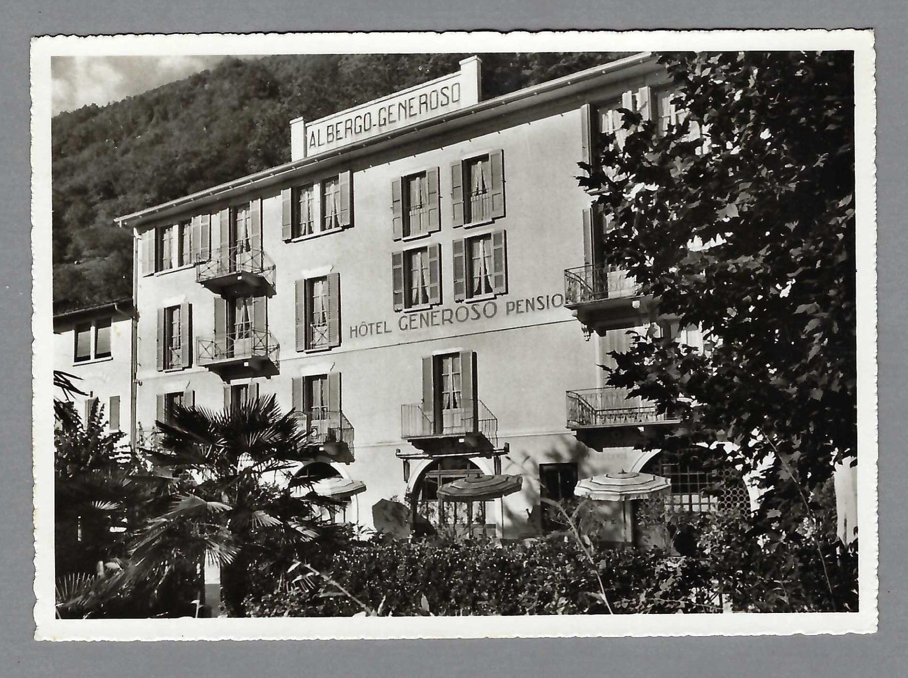 Cartoline postali: 1950, MELIDE, HÔTEL GENEROSO. – Usato da Pura venduto da ulisse1957