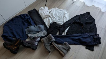 Winter Kleiderpaket, Gr. S/M, Hosen, Pullover, Schuhe Top!