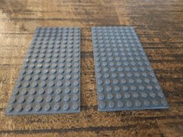 lego 92438  lot de 2 Dark Bluish Gray Plate 8 x 16