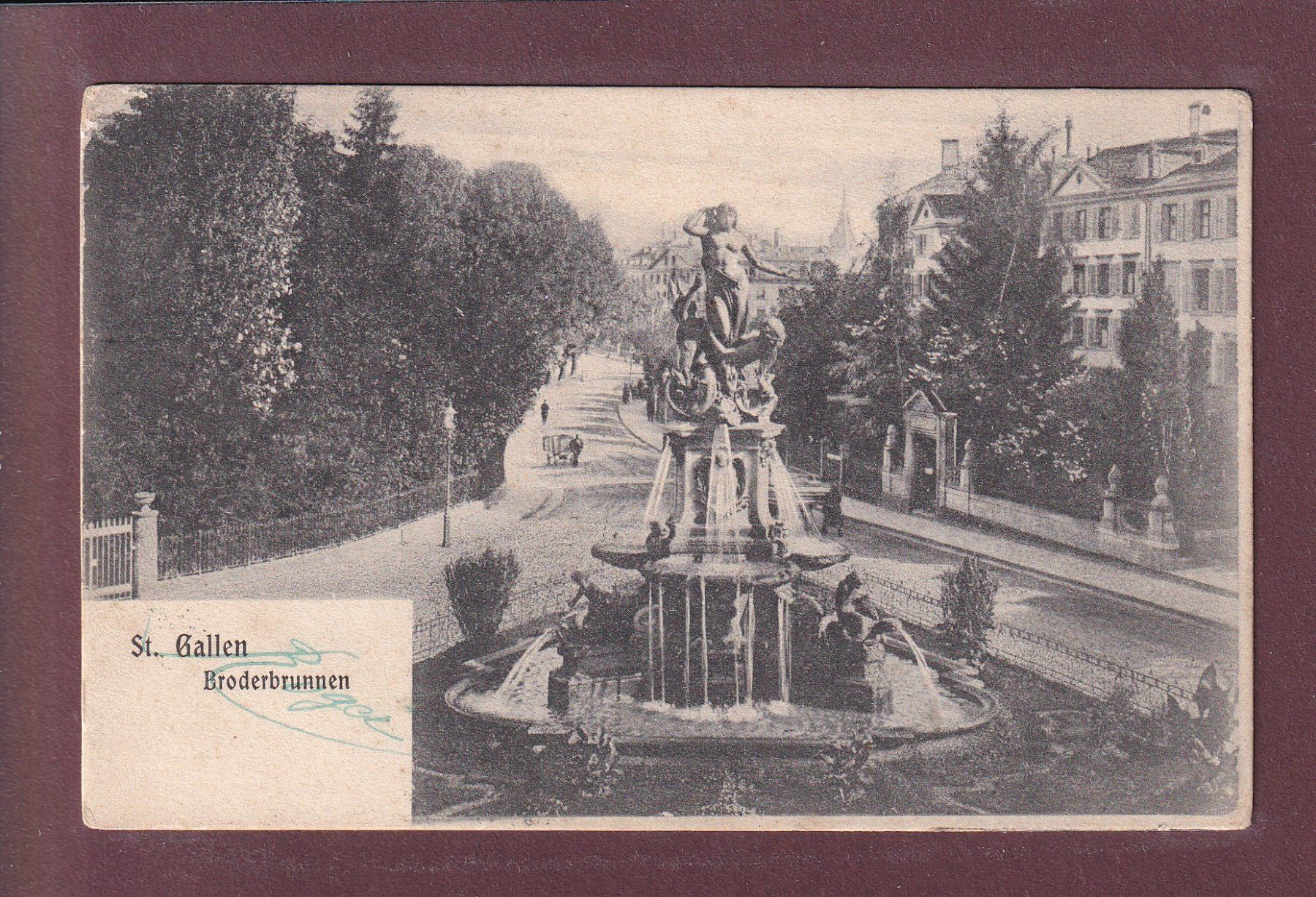 Cartes postales: ST. GALLEN - Broderbrunnen - 1906 – D'occasion à Pully par nicecards