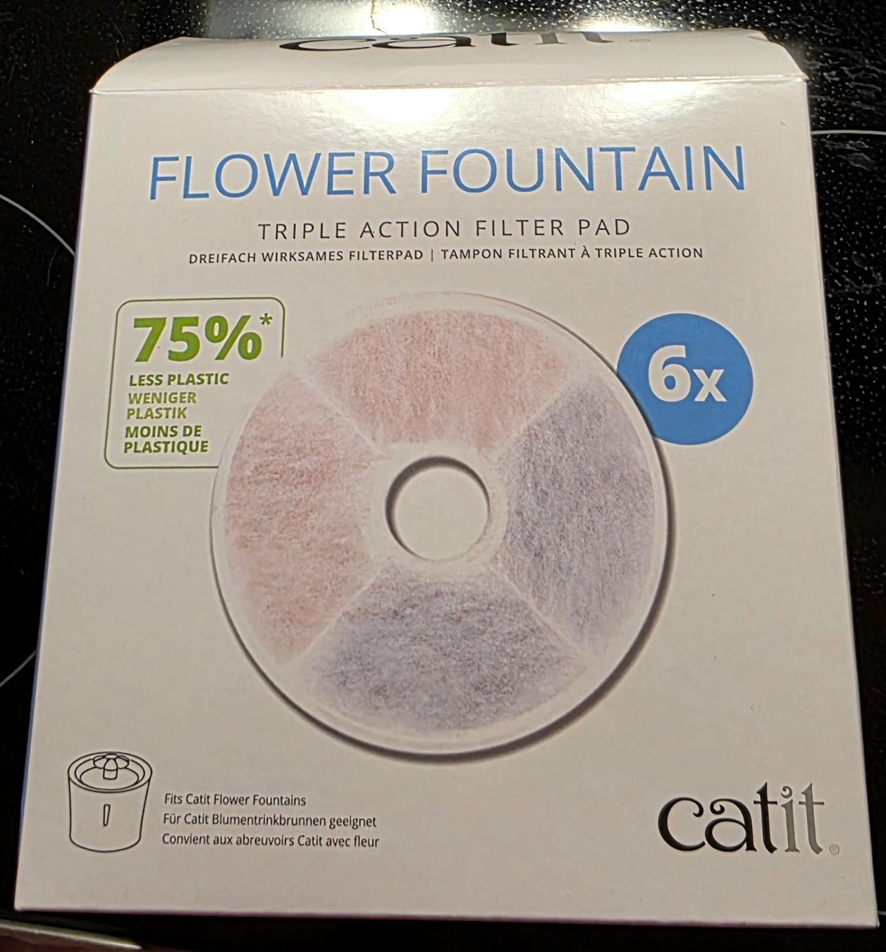 Teiche & Zierbrunnen: Katzenbrunnen Ersatzfilter catit – Neu und originalverpackt aus Schüpfen von Edelprinz