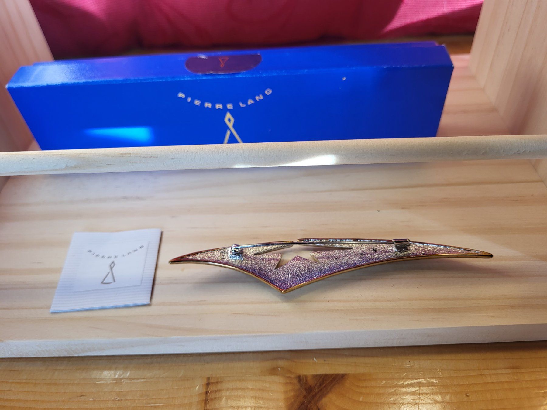 Pierre Lang Spille & Fermagli: Elegante Brosche Pierre Lang, Strass, Vintage, 16cm – Usato da Siebnen venduto da KiKla-Siebnen 4