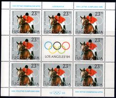 JUGOSLAWIEN OLYMPIADE 1984 BLOCK ** POSTFRISCH ** - BB95