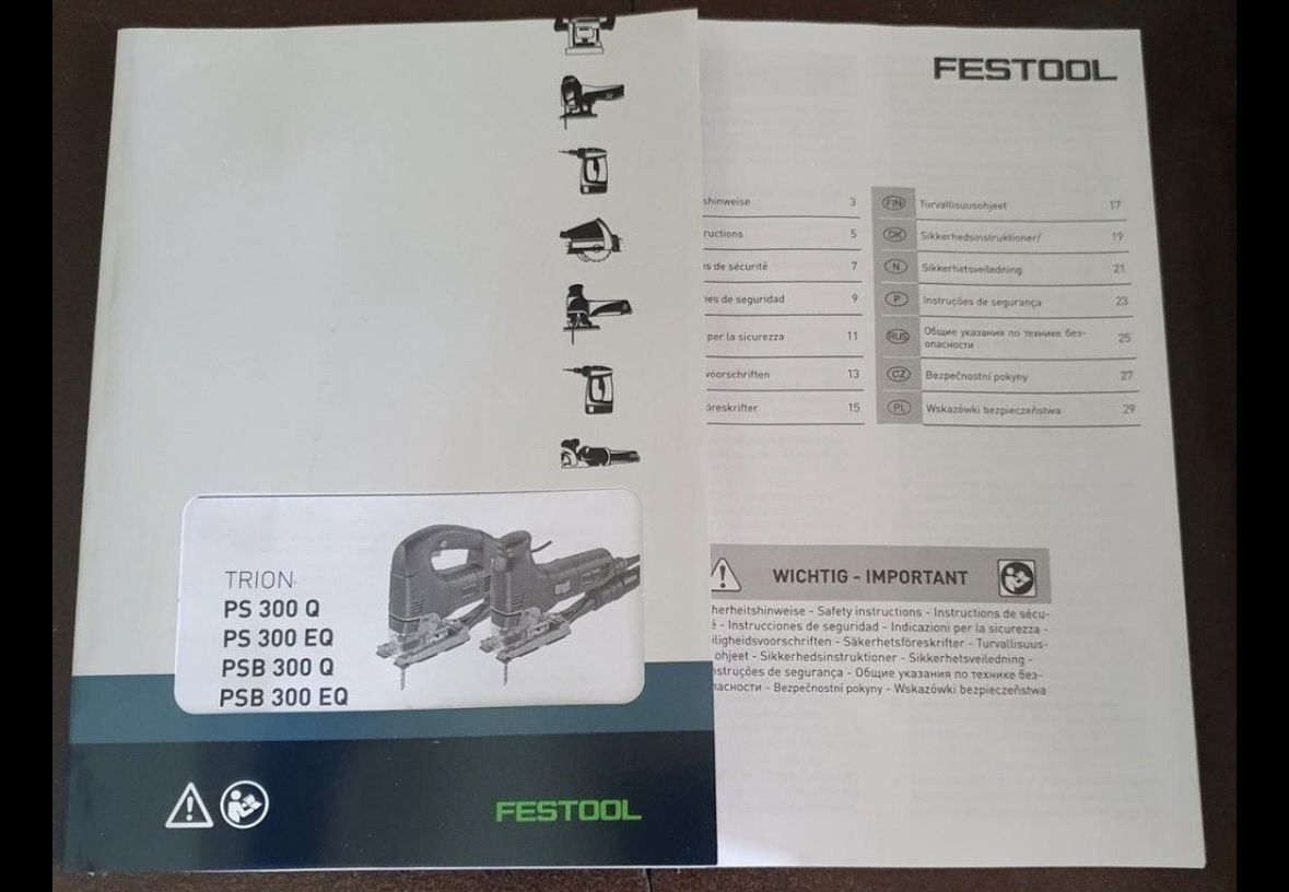 Festool Sägen: Stichsäge FESTOOL TRION PSB 300 EQ-PLU – Gebraucht aus Belmont-sur-Lausanne von  2