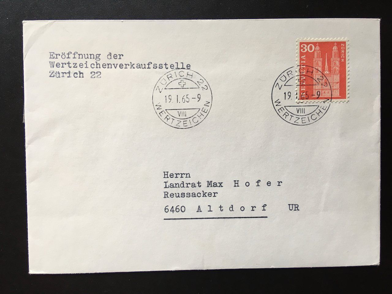 Tutti i francobolli: Lot 7 diverse Belege 1965-80 – Usato da Nesslau venduto da zueri6 2