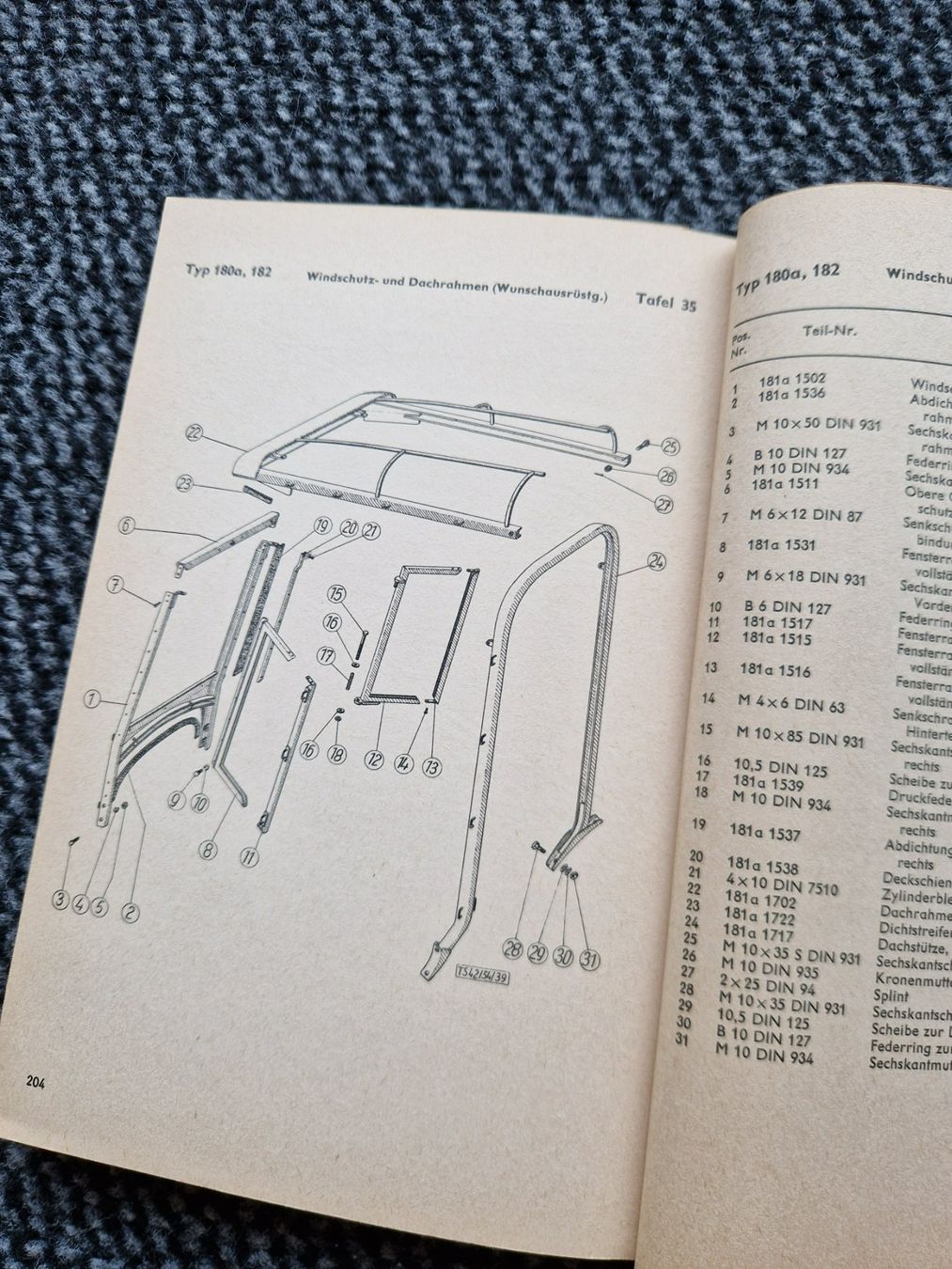 Steyr Trattori: Original Ersatzteilliste Steyr Traktor 180a + 182 – Usato da Dürnten venduto da Bachtel84 9
