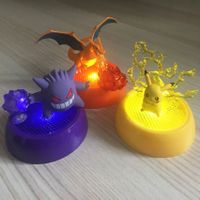Pokémon Figurines : All 3 : Pikachu + Charizard + Gengar