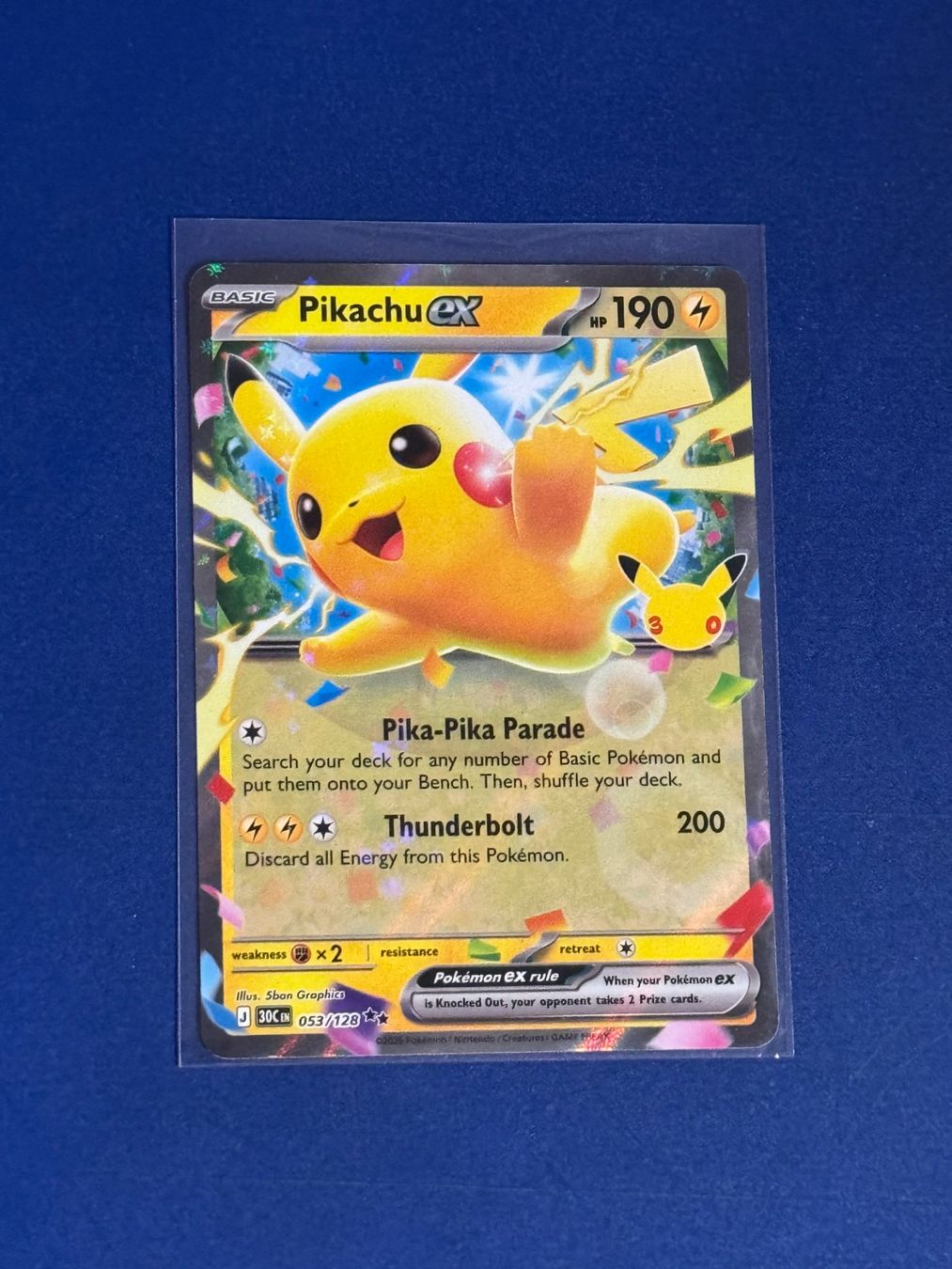 Pokémon Cartes à collectionner: Pikachu EX 053/128 EN – Neuf (Voir description) à Sursee par sandrokn
