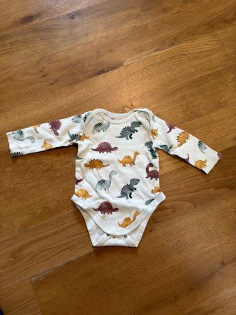 Baby Body langarm, Gr. 68, C&A, Dinosaurier