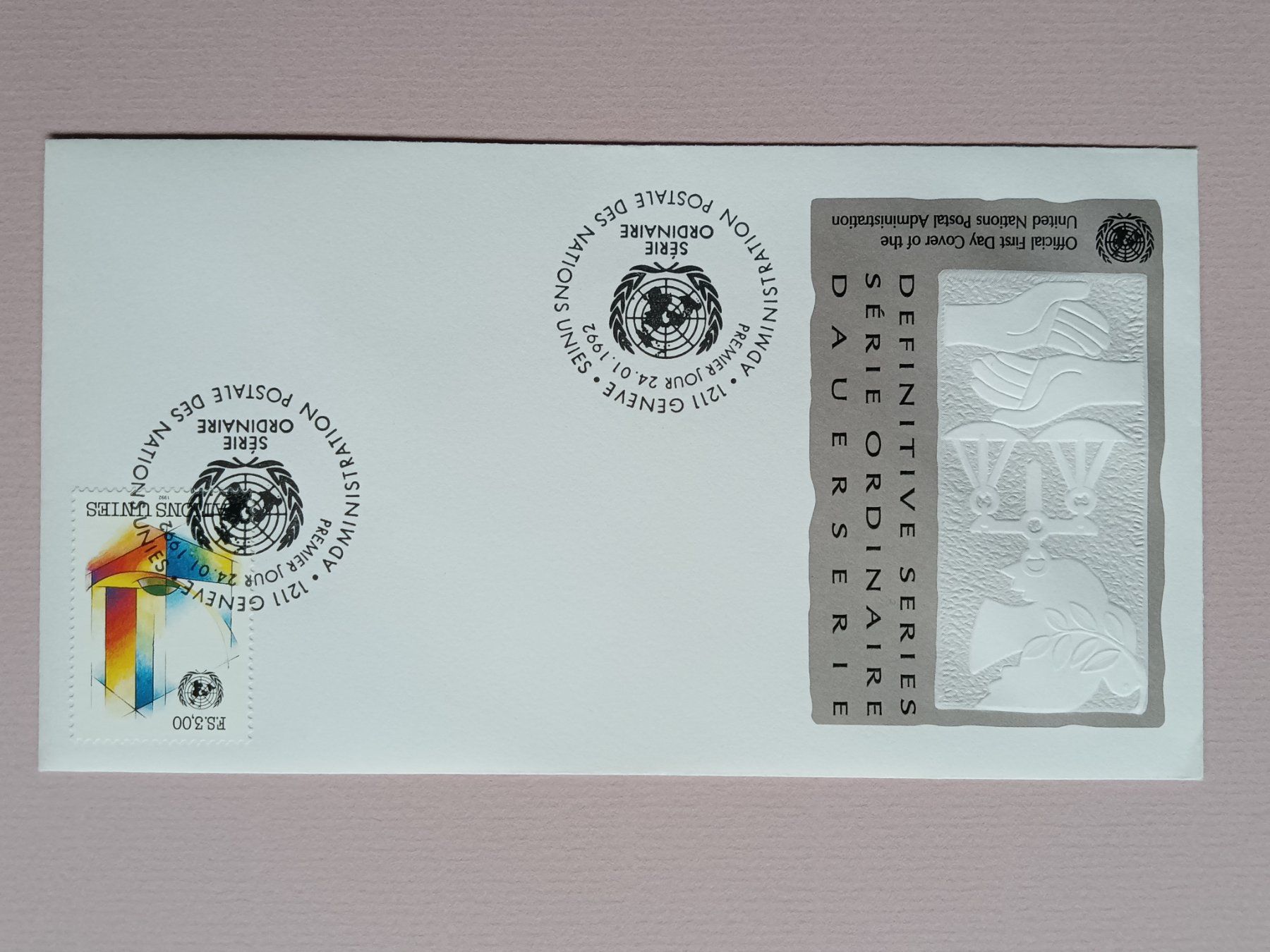 Tutti i francobolli: UNO Genf 1992 FDC 2 Stück – Usato da Sissach venduto da eriluz 2