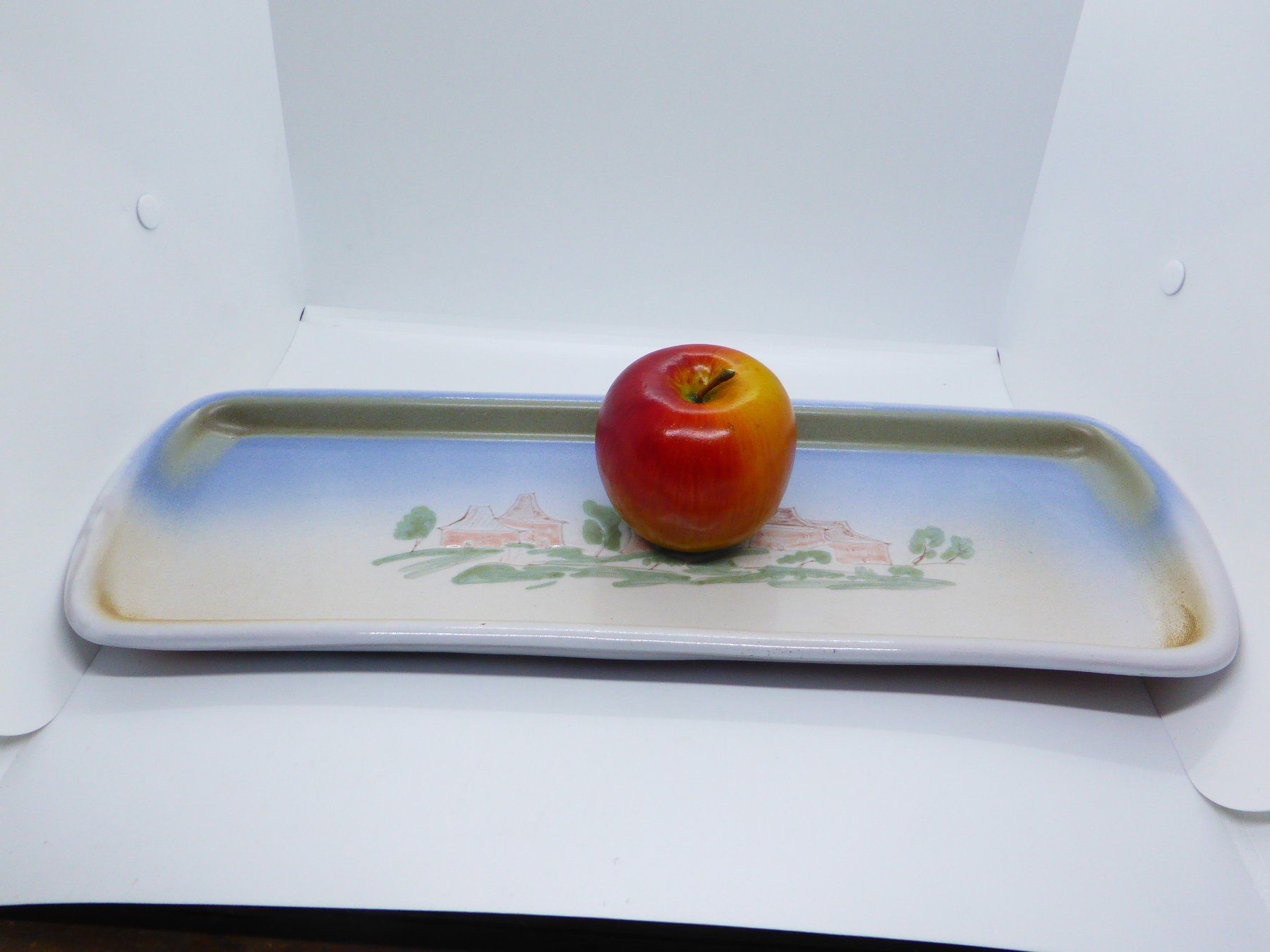 Servierplatten: Plat à cake signé ATCH Thierry et Chantal Robert en grès – Gebraucht aus Porrentruy von Kim017