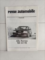 Alfa Romeo 164 3.0 V6 tiré à part Revue Automobile n°37 1988