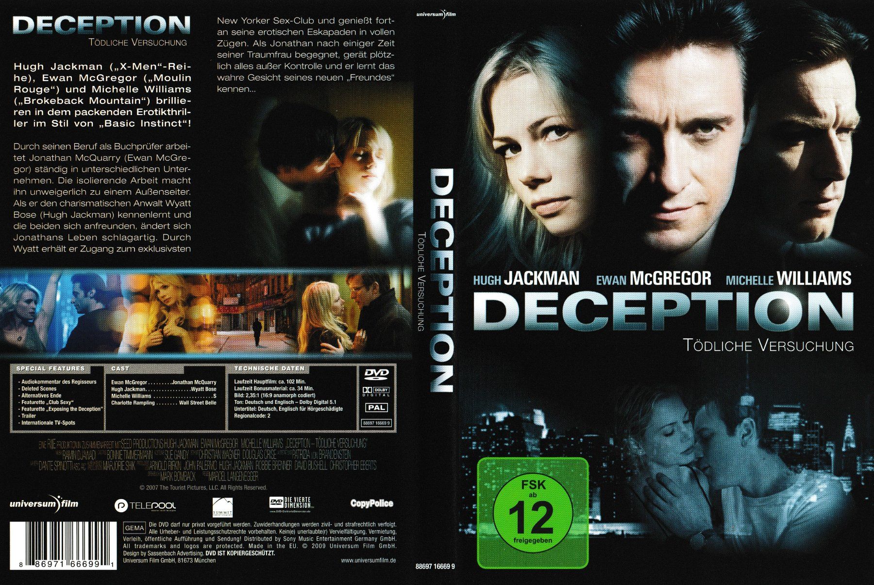 Tutti i DVDs: DVD - Deception - Tödliche Versuchung – Usato da Langnau am Albis venduto da MediaRescuerKeLoX