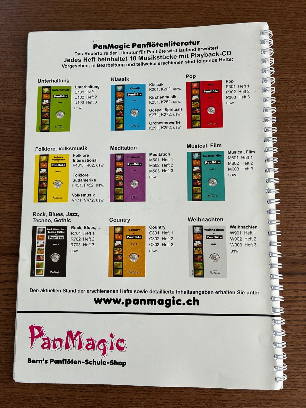 Bücher: PanMagic Panflöten-Notenheft 1, Pop, mit CD – Gebraucht aus Uster von em_58td 2
