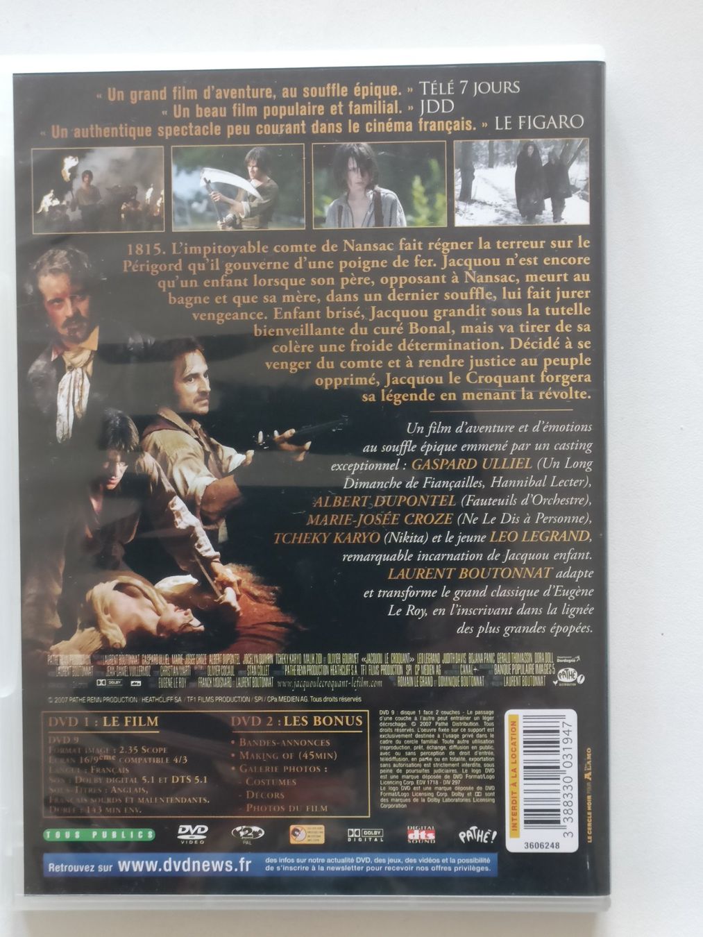 Tutti i DVDs: DVD Jacquou le Croquant -Gaspard Ulliel – Usato da Vernayaz venduto da pet_qh5r 1