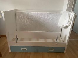 IKEA Babybett 60x120 + Matratze + Rausfallschutz 