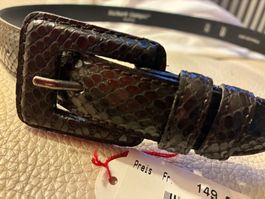 Ledergürtel Schlange „Python“ 75 cm von RICHARD GAMPEL PARIS