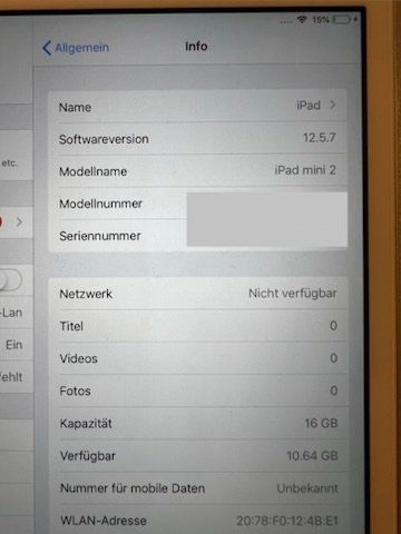 Apple Tablet PC: iPad Mini 2Gen, WiFi +Cellular 16GB – Usato da Bern venduto da buffalo-soldier 1
